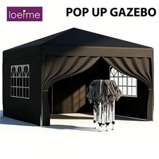 Gazebo Pop-up Heavy Duty Outdoor Marquee Waterproof Canopy Sunshade With Sides