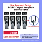 4x BOLEC MATTE BLACK Roof Clamp Pop Top Caravan Camper Toggle Jayco Expanda