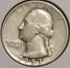 Silver Quarter - Washington - 1953-S [125]