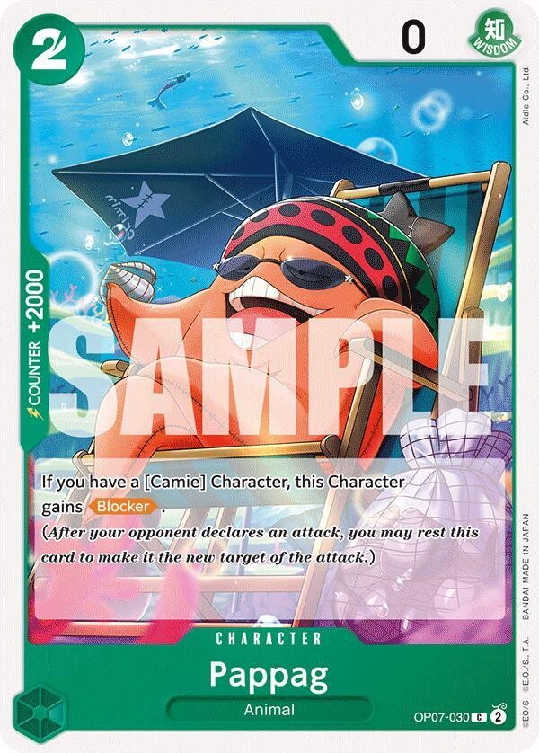 One Piece - Pappag - 500 Years in the Future OP07-030 - NM
