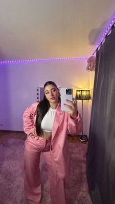 Elegante Blazer Hosen Frauen Outfit Spitze Up Taste Revers Mantel Anzug