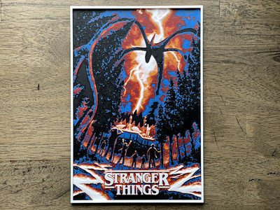 Stranger Things (2016) 3D Printed Series Poster