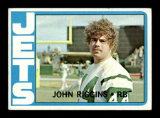 1972 Topps # 13 John Riggins Card (B61) New York Jets
