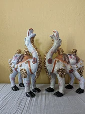 Mid-Century Decorative Camels, Tang Dynasty Style Camels, Bactrian Tomb Camels