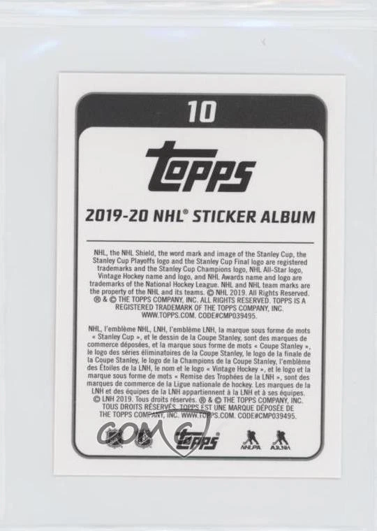 2019-20 Topps NHL Stickers Ondrej Kase #10 - Image 2 of 2