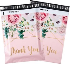 50 Pack 12x155 Inch Thank You Pink Poly Mailers