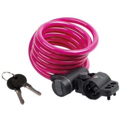 M-Wave S 10.18  Cable lock  Key  10mm  10x1800mm  Pink 233868