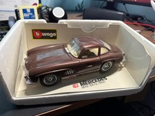 Burago 1/18 Mercedes‑Benz 300 SL 1954 (3015) Brown – Diecast Model Car – Vintage