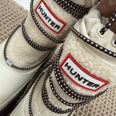 靴 HUNTER WOMEN SHERPA BOOT SHORT 24.5 Hunter Womens Wanderer