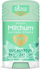 Mitchum Women Natural Deodorant Stick Vegan, Eucalyptus UK