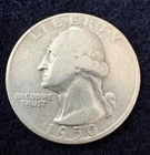 1950-D Washington Quarter, silver, INV:2176, Combined shipping