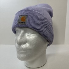 Carhartt Youth Knit Beanie Hat Light Purple Acrylic Winter Cap NWT Cold Weather