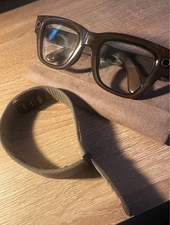 Ray-Ban Meta Display Smart Glasses - Sand Color- Open Box- With All Accessories