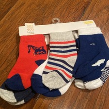 Carters Boy 3-12 Month 6 Pack Of Socks Cotton Blend