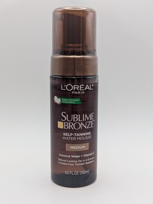 L Oréal Paris Sublime Bronze Self-Tanning Water Mousse   Medium   5 oz