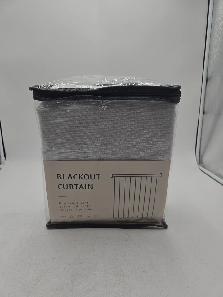 INOVADAY 100% Blackout Curtain 50w X96l  Pinch Pleated Linen Blackout  White - Image 2 of 4