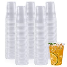 Lilymicky 500 Pack 5 oz Disposable Plastic Cups, 500 Count Pack of 1 , Clear