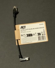 Image of Act CAT6A Network Cable 90° Down Angled, Patch Cable U/UTP Slimline Cable 0.15m