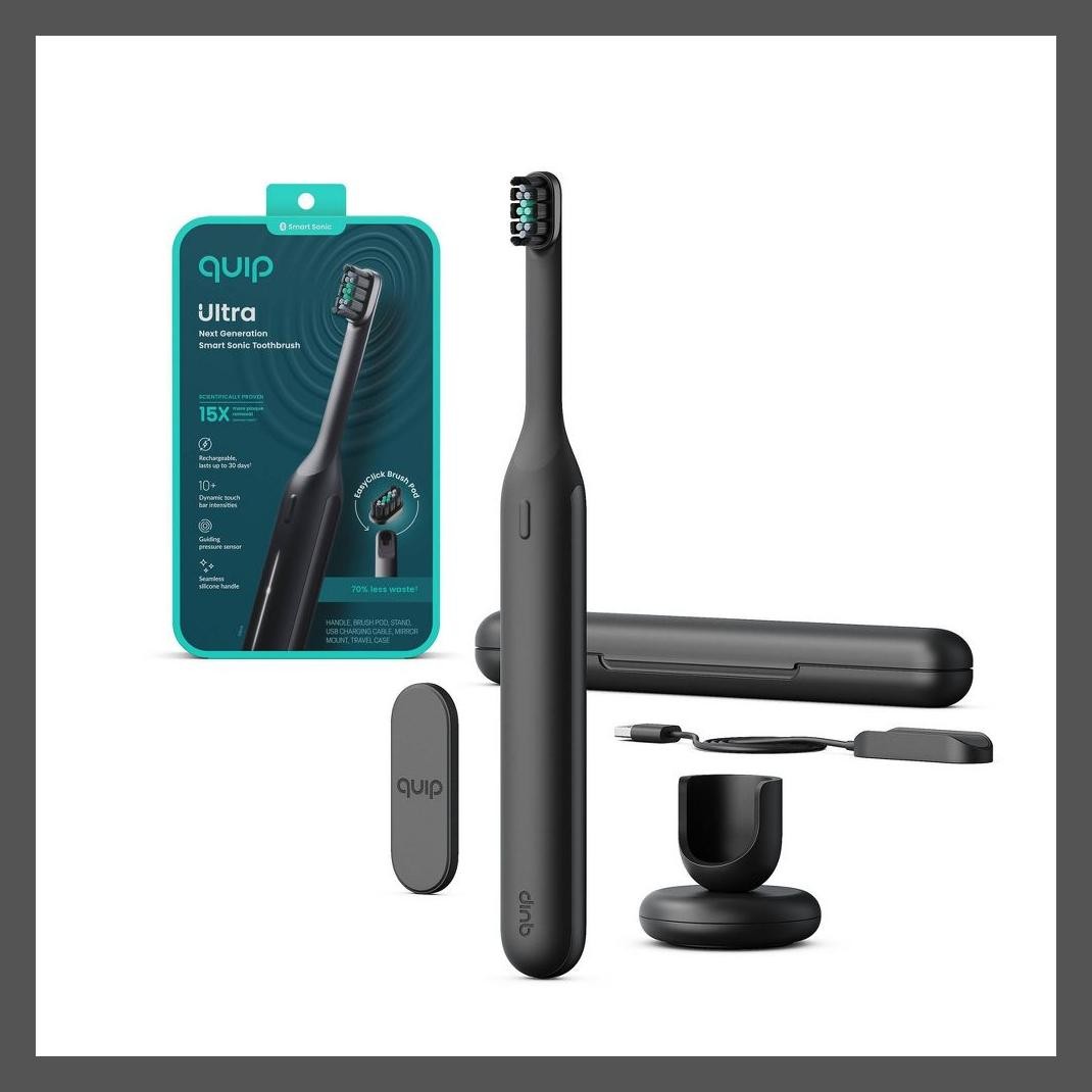 интеллектуальная звуковая электрическая зубная щетка quip Ultra нового поколения - Onyx 1299000₽