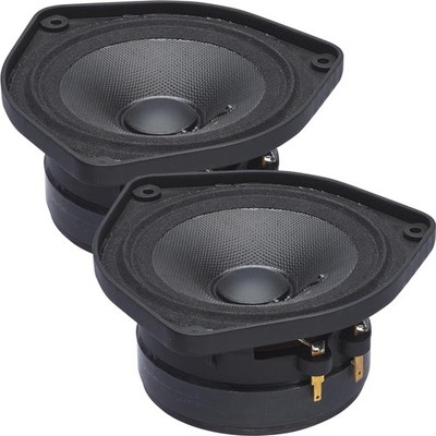 Electronics 4 In Component Speaker System Grey Carbon Fiber Cone Aluminum Twe...