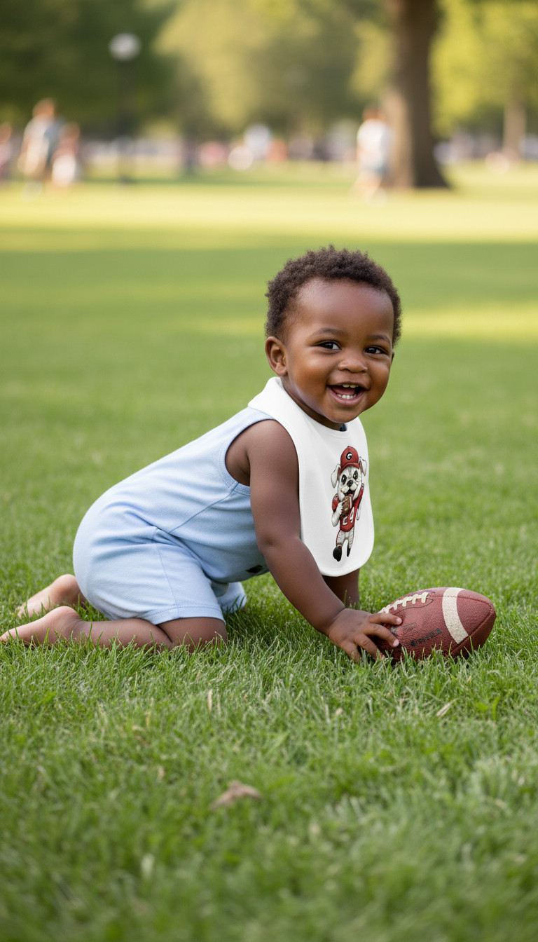Georgia Bulldogs Baby Bibs 2Pack Organic Cotton Bandana Drool Bibs 0-36 Month