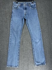 Levis 517 Jeans Mens 29x34 Bootcut Slim Blue Denim Western Cowboy rodeo