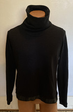 Nike Dri-Fit Funnel Neck Turtleneck Sweatshirt Women's Size M Black Long Sleeve