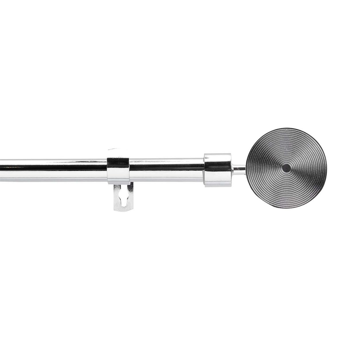Tringle à rideau extensible Rollis 120-210 cm chrome argenté pour rideaux