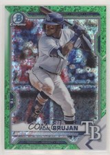 2021 Bowman Chrome Prospects Green Mini-Diamond Refractor 49/99 Vidal Brujan n1u