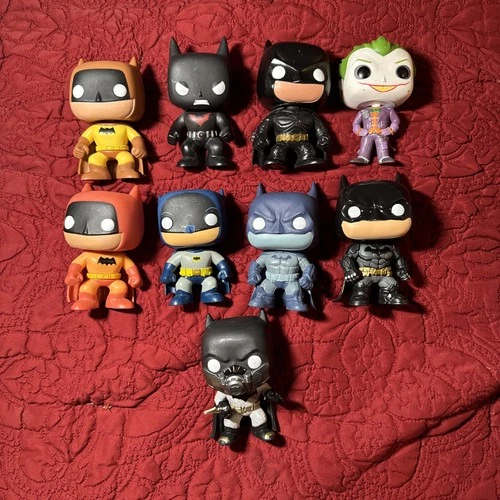 Batman Funko Pop Lot (9) some marks on faces