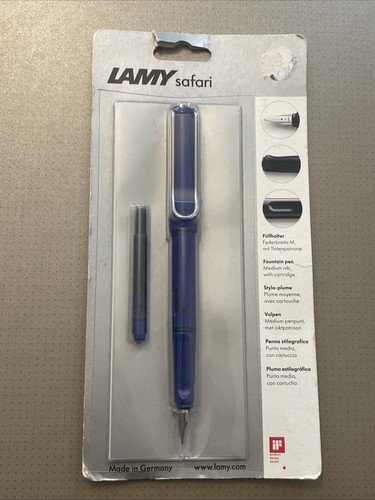 Brand NEW & Sealed - LAMY Safari Fountain Pen - Blue new & Sealed--Fast Postage