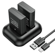 Replacement Battery 2 Pack and Rapid Dual Charger Kit for Nikon EN-EL14/EN-EL14a and...