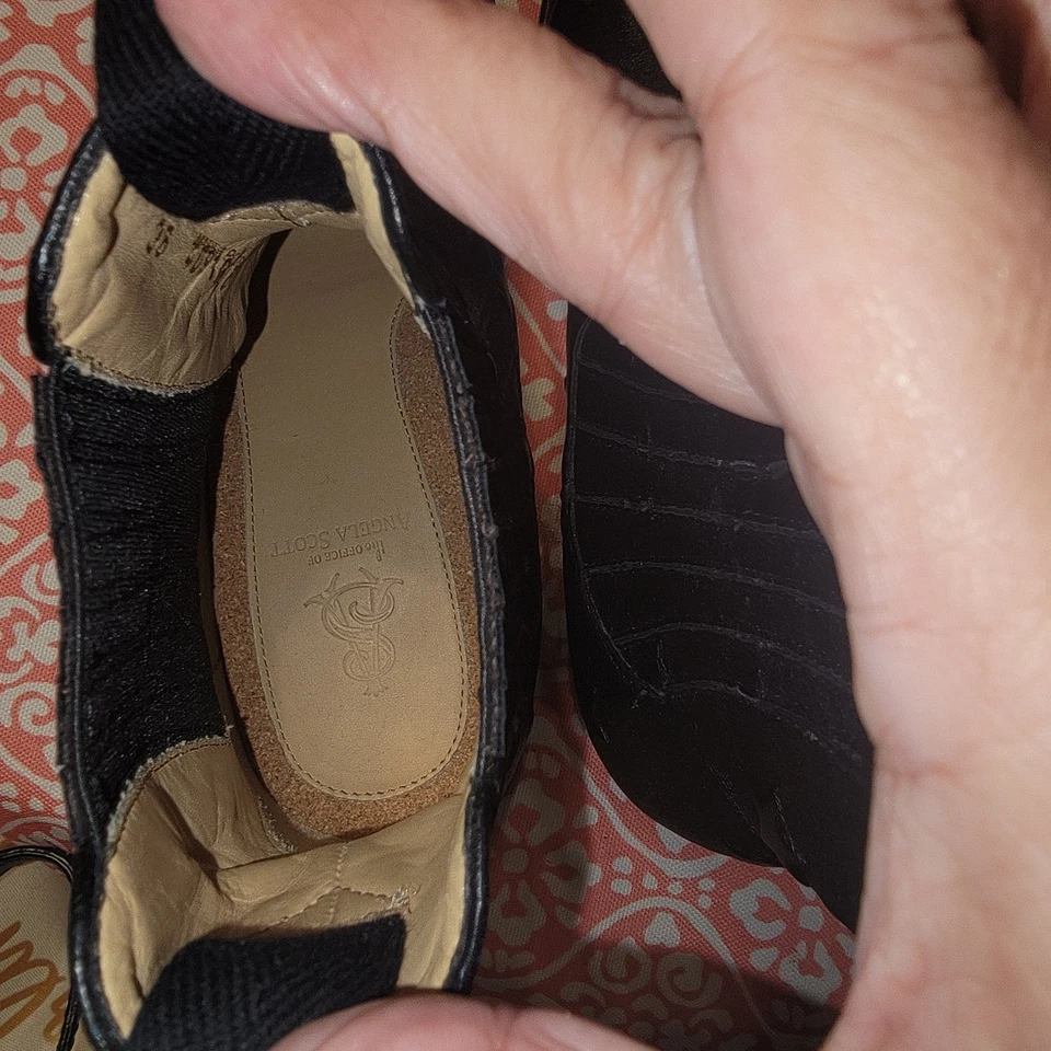 The Office of Angela Scott Mr. Jagger Star Botines Cuero Negro Talla 36 5.5 Foto 4 de 4