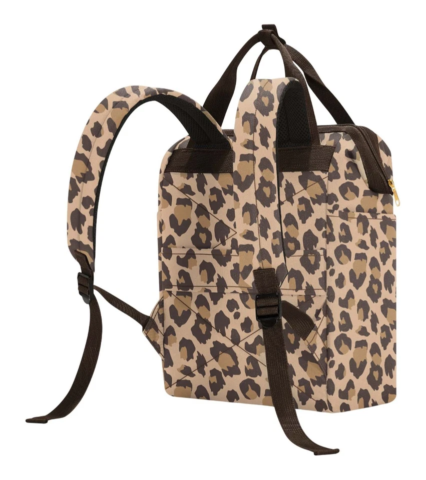 reisenthel Allrounder R Backpack M Rucksack Leo Macchiato hellbraun dunkelbraun - Bild 2 von 3