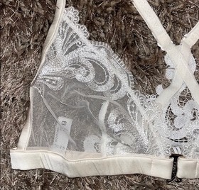 La Perla Windflower Sheer Embroidered Triangle Bra