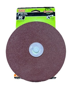 3Pk Gator Power Finishing 7 In Angle Sander Fiber Sanding Disc 80 Medium Grit