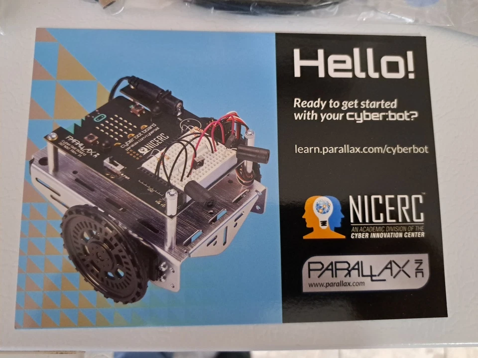 New In Box! cyber:bot robot kit Parallax Inc #32700 NICERC w/ micro:bit Beginner - Image 4 of 4