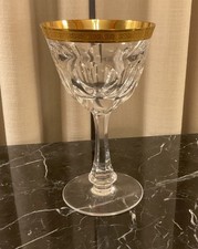 10 calici acqua vintage Moser fascia oro Lady Hamilton