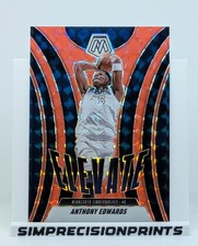 2024-25 Panini Mosaic - Anthony Edwards Elevate Red Fluorescent /75 #3