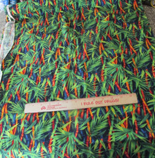 3 yard x 44" Quilt Fabric Parrot Isle Fabri-quilt Inc. Bamboo Fern Leaves