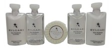 Bvlgari White Tea Travel Set Shampoo, Conditioner, Body Lotion, Shower Gel, Soap
