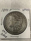 1893 p Morgan Silver Dollar  VERY FINE / EXTRA FINE ORIGINAL NO PROBLEM KEY DATE