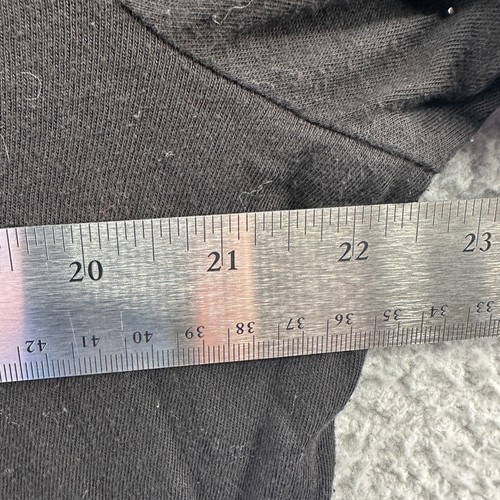 Time and Tru Women Top Extra Large 16/18 Black 100% Pima Cotton Pullover Shirt - Picture 6 of 8
