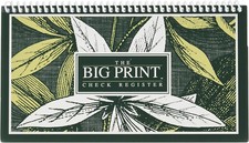 Jumbo Print Check Register, Spiral Bound - 350 Entries