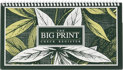 Jumbo Print Check Register, Spiral Bound - 350 Entries