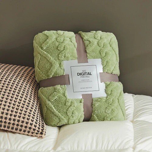 Flauschige Koralle Samtdecke Flanell Plüsch Verdickt Weich Sofaüberwurf Decke - Bild 25 von 34