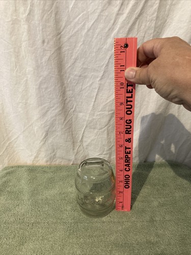 Vintage Lucky Bank Barrel Glass Coin Bank C1 - Picture 2 of 8