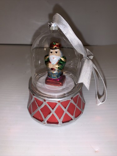 Musical Glass Globe Christmas Ornament - Picture 1 of 6