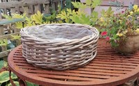 GroßEr Robuster Pflanzkorb ø 43Cm Katzenkorb HundeköRbchen A. Weide Naturprodukt