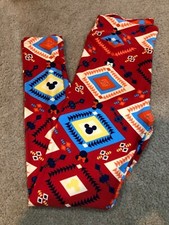 New LuLaRoe Disney Leggings OS One Size Red Blue Southwest Minnie Aztec Print